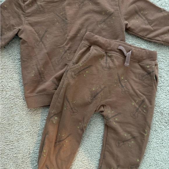 Rylee + Cru Guitar Relaxed Sweatshirt & Jogger Set Size 2-3Y - Picture 3 of 3